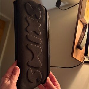 SKIMS Black Embossed Clutch